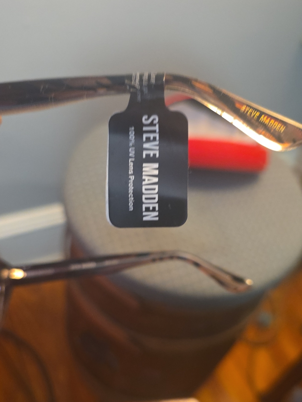 STEVE MADDEN TIGER STRIPED GLASSES WITH RED CASE NWT - Picture 5 of 12